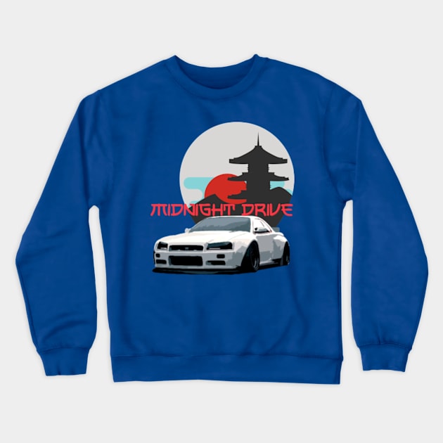 JDM car Crewneck Sweatshirt by pvinh23